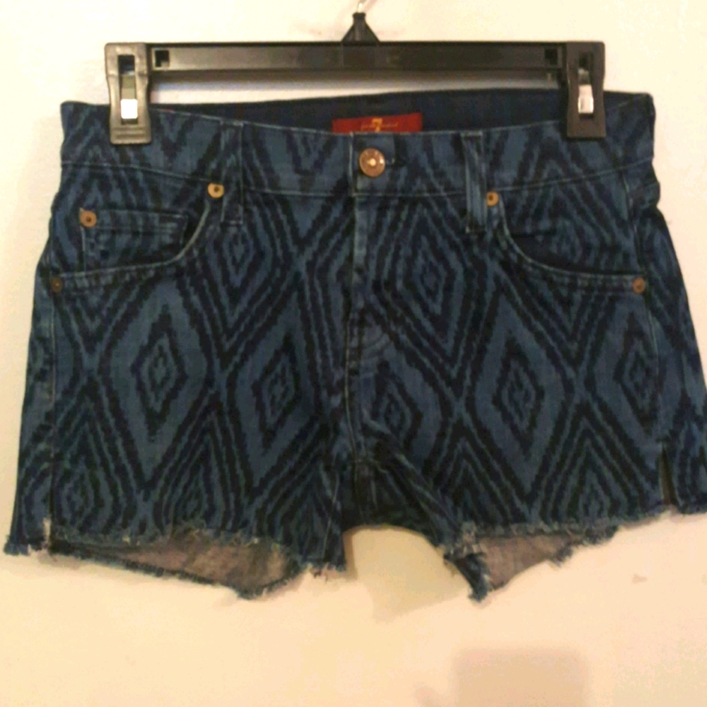 7 for all Mankind dark jeans short
